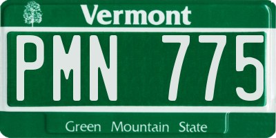 VT license plate PMN775
