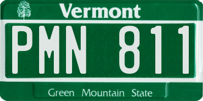 VT license plate PMN811