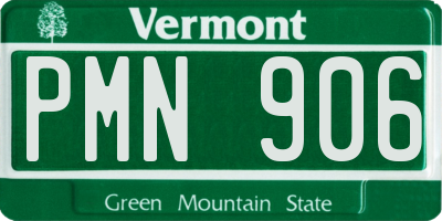 VT license plate PMN906