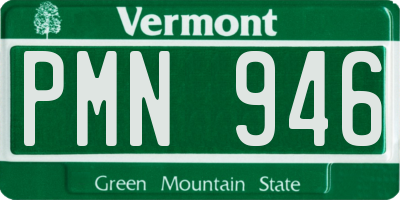 VT license plate PMN946