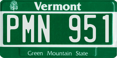 VT license plate PMN951