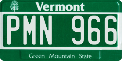 VT license plate PMN966