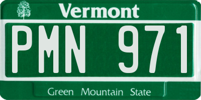 VT license plate PMN971