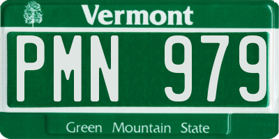 VT license plate PMN979