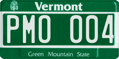 VT license plate PMO004