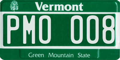 VT license plate PMO008