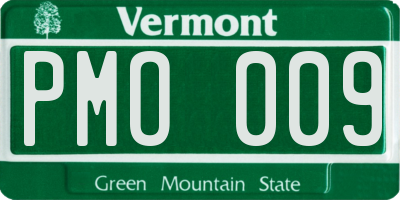 VT license plate PMO009