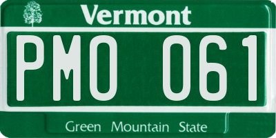 VT license plate PMO061