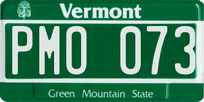 VT license plate PMO073