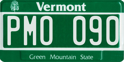 VT license plate PMO090