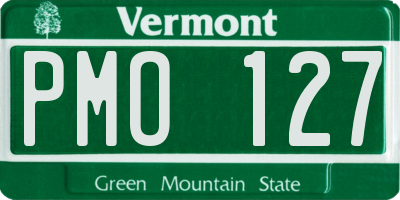 VT license plate PMO127
