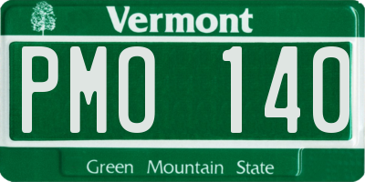 VT license plate PMO140