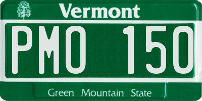 VT license plate PMO150