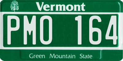 VT license plate PMO164