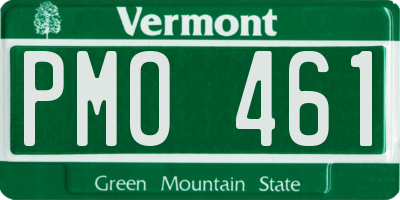 VT license plate PMO461