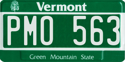 VT license plate PMO563