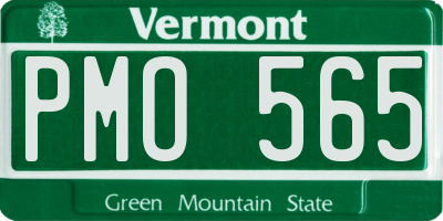 VT license plate PMO565
