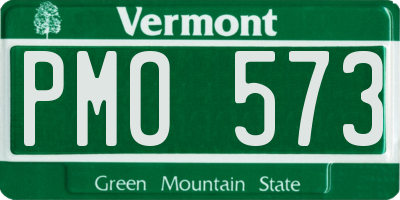 VT license plate PMO573
