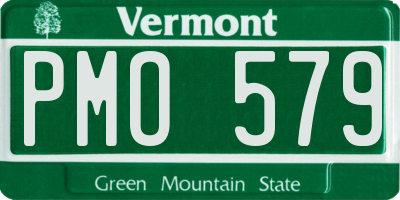 VT license plate PMO579