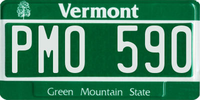 VT license plate PMO590