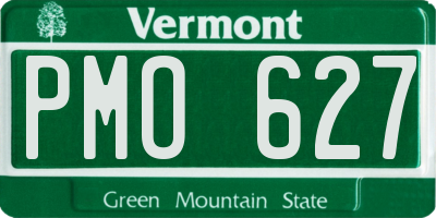 VT license plate PMO627
