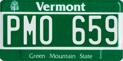 VT license plate PMO659
