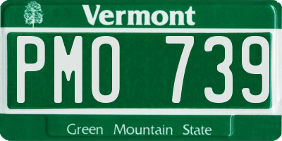 VT license plate PMO739