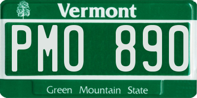 VT license plate PMO890
