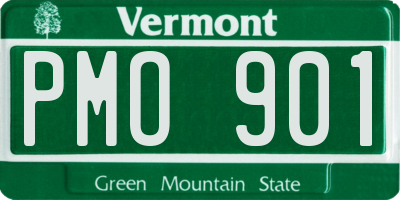 VT license plate PMO901