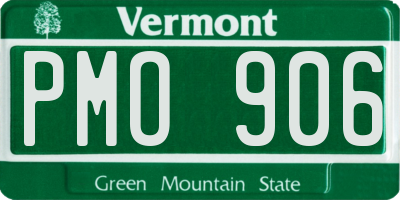 VT license plate PMO906