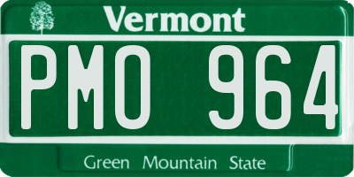 VT license plate PMO964