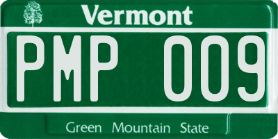 VT license plate PMP009