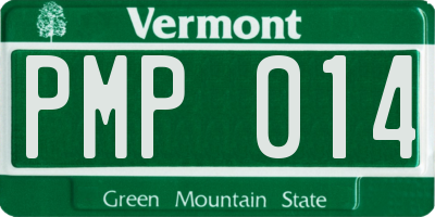 VT license plate PMP014
