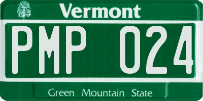 VT license plate PMP024