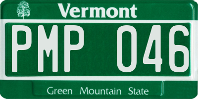 VT license plate PMP046