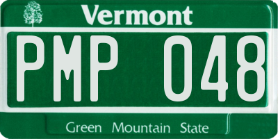 VT license plate PMP048