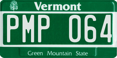 VT license plate PMP064