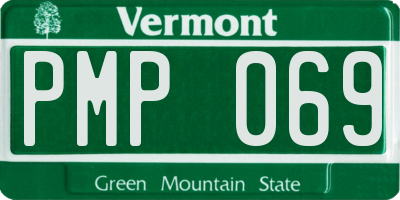 VT license plate PMP069