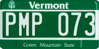 VT license plate PMP073