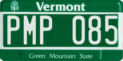 VT license plate PMP085