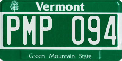 VT license plate PMP094