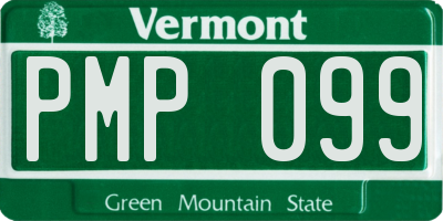 VT license plate PMP099