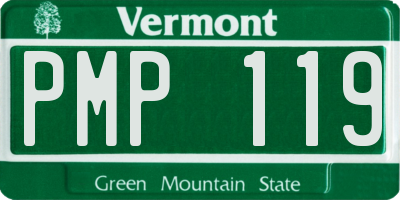 VT license plate PMP119