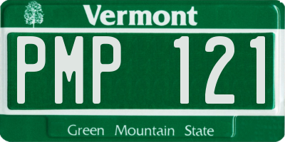VT license plate PMP121