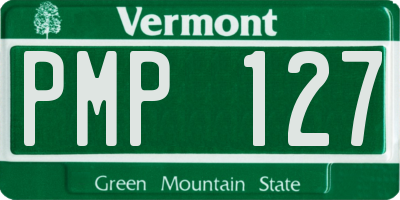 VT license plate PMP127