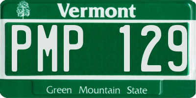 VT license plate PMP129