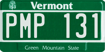VT license plate PMP131