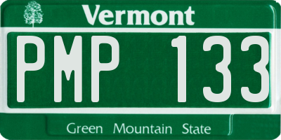 VT license plate PMP133