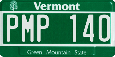 VT license plate PMP140