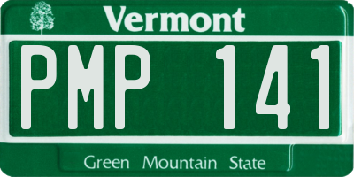 VT license plate PMP141